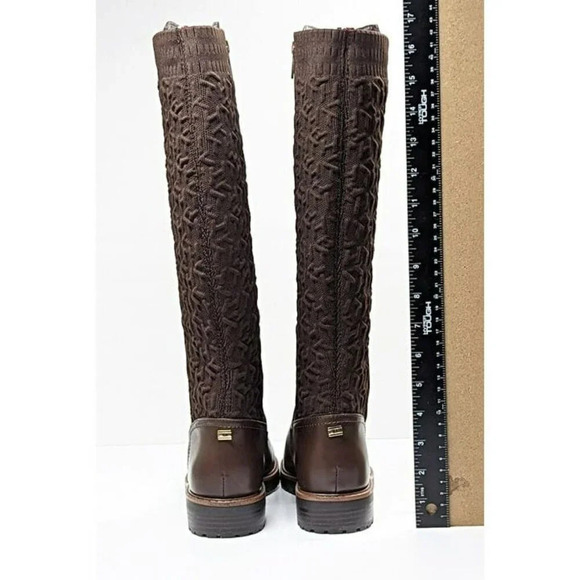 Tommy Hilfiger Women's Famian Riding Boots Dark Brown Size 7 M (MSRP $169) - Picture 8 of 10